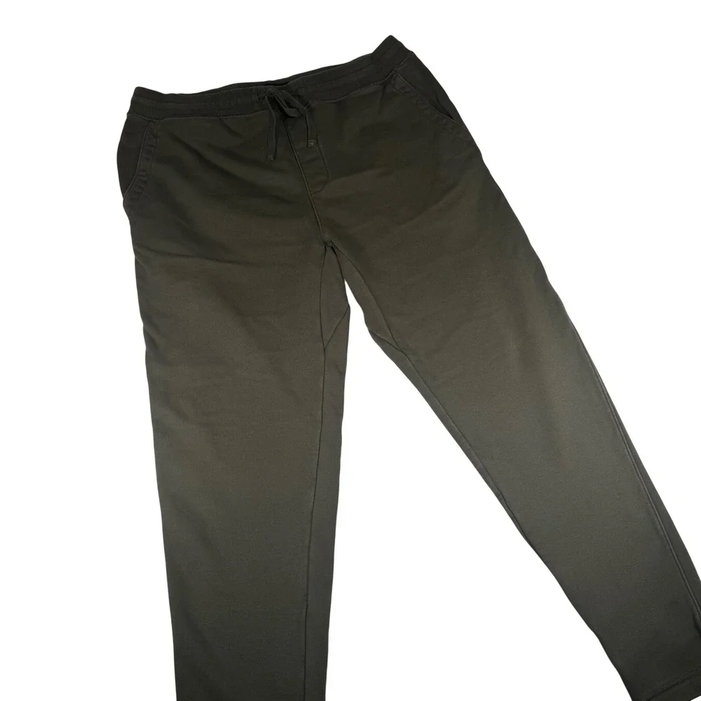 Banana Republic Men's Olive Green‎ Jogger Sweatpants Size L Drawstring Pockets